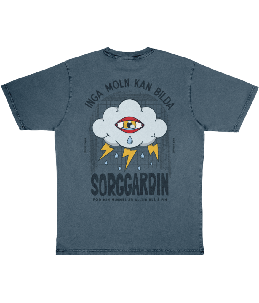 Gripens Kompani Sorggardin Ryggmotiv - Oversized Heavy T-shirt