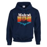 Malmö i Soluppgång – Marinblå Huvtröja/Hoodie
